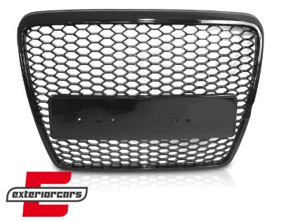 Prednja maska RS6 dizajn (piano crna) / Audi A6 4F 4F2 C6 (2004-2011), GRAUB3