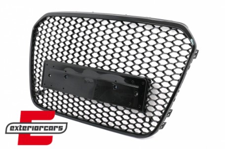 Prednja maska RS6 dizajn (piano crna) / Audi A6 C7 4G (2011-2014), GRAUB5