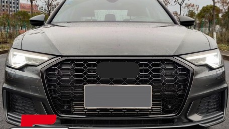 Prednja maska RS6 dizajn (piano crna) / Audi A6 C8 4K (2018-2022), 5311012JOE