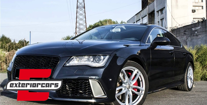 Prednja maska RS7 dizajn (piano crna) / Audi A7 4G (2010-2014), FGAUA74GRSB