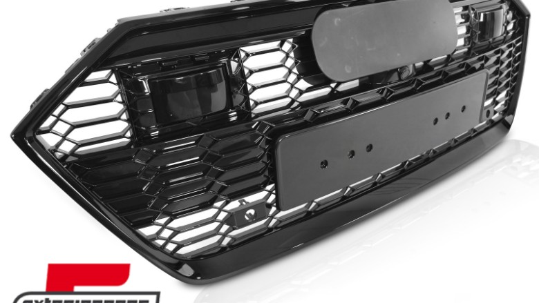 Prednja maska RS7 dizajn (piano crna) / Audi A7 C8 4K (2018-2022), GRAUC0