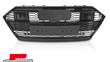 Prednja maska RS7 dizajn (piano crna) / Audi A7 C8 4K (2018-2022), GRAUC0