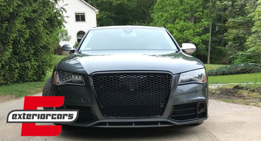 Prednja maska RS8 dizajn (piano crna) / Audi A8 D4 Facelift (2014-2017), FGAUA8D4B