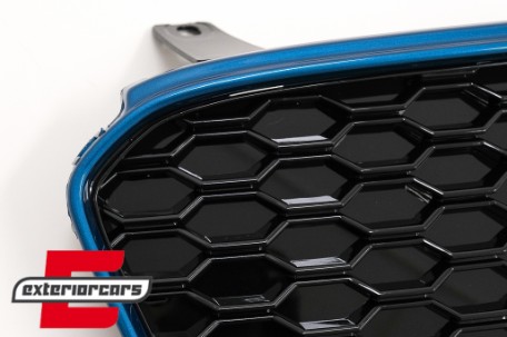 Prednja maska RS8 dizajn (piano crna/plava) / Audi R8 Facelift (2013-2015), FGAUR84S2B
