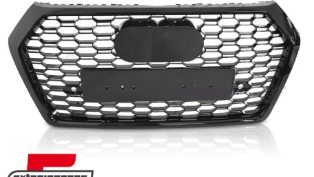 Prednja maska RSQ5 dizajn (piano crna) / Audi Q5 SUV FY (2017-2020), GRAUC7