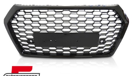 Prednja maska RSQ5 dizajn (piano crna) / Audi Q5 SUV FY (2017-2020), GRAUC8