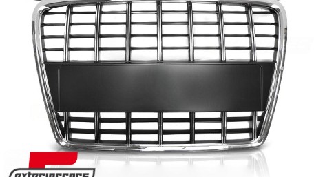 Prednja maska S3 dizajn (chrome/crna) / Audi A3 8P 8PA (2004-2007), GRAU59