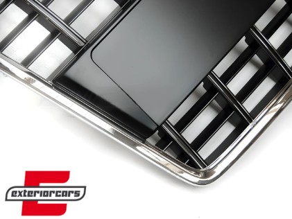 Prednja maska S3 dizajn (chrome/crna) / Audi A3 8P 8PA (2004-2007), GRAU59