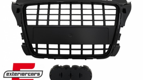 Prednja maska S3 dizajn (piano crna) / Audi A3 8P Facelift (2007-2012), GRAU63
