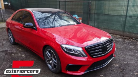 Prednja maska S63 AMG dizajn Night Vision (piano crna) / Mercedes S-klasa W222 (2014-08.2020), GCP-222043