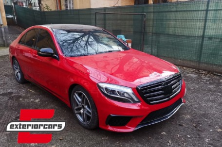Prednja maska S63 AMG dizajn Night Vision (piano crna) / Mercedes S-klasa W222 (2014-08.2020), GCP-222043
