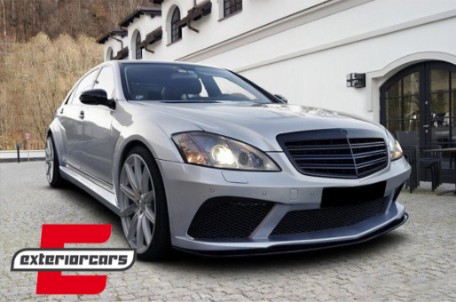 Prednja maska S63 S65 AMG dizajn (piano crna) / Mercedes S-klasa W221 Facelift (2010-2013), FGMBW221PBAMGDDS