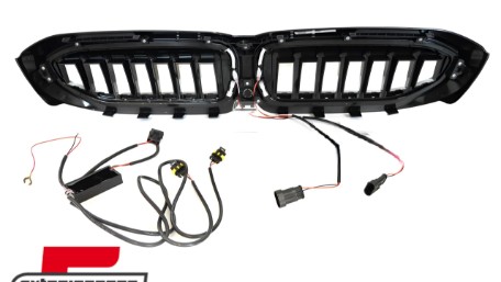 Prednja maska sa LED diodama (piano crna) / BMW serije 3 G20 limuzina G21 karavan (2018-06.2022), GRBMF0