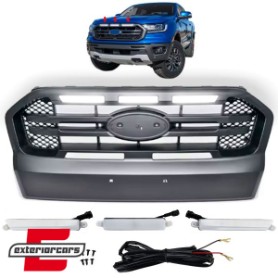 Prednja maska sa LED svjetlom (crna) / Ford Ranger T7 (2016-2018), 42185SET