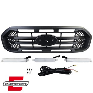 Prednja maska sa LED svjetlom (crna) / Ford Ranger T8 (2019-2023), 42188SET