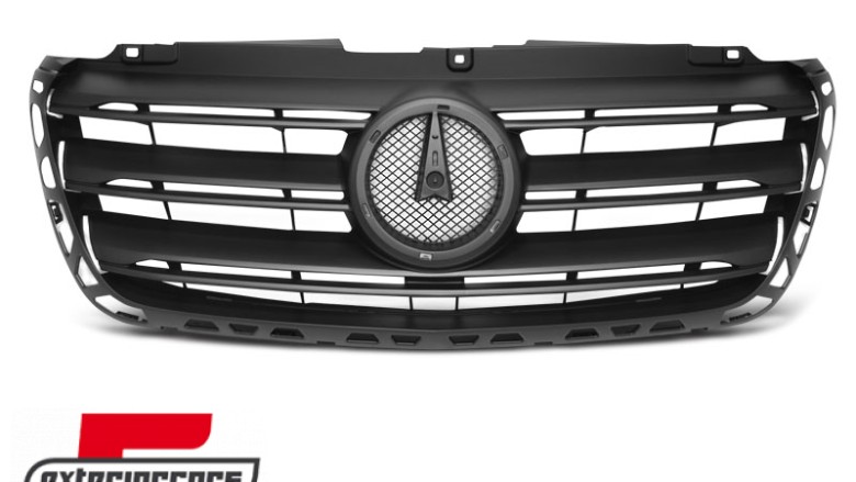 Prednja maska Sport dizajn (mat crna) / Mercedes Sprinter W907 W910 (02.2018-), GRME53