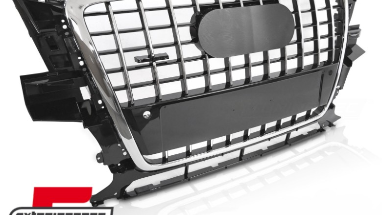 Prednja maska SQ5 dizajn (crna/chrome) / Audi Q5 8R (2008-2012), GRAUC6