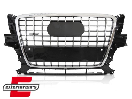 Prednja maska SQ5 dizajn (crna/chrome) / Audi Q5 8R (2008-2012), GRAUC6
