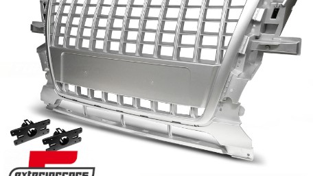 Prednja maska SQ5 dizajn (srebrna) / Audi Q5 8R (2008-2012), GRAU18