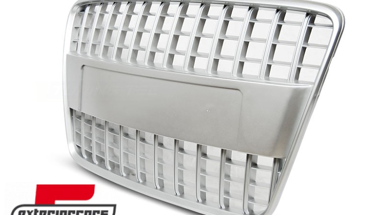 Prednja maska SQ7 dizajn (srebrna) / Audi Q7 4L (2005-2009), GRAU09