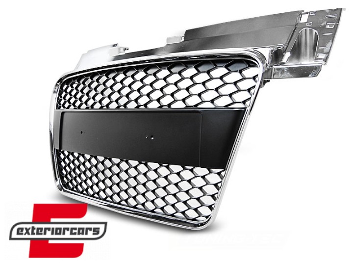 Prednja maska TTRS dizajn (chrome/crna) / Audi TT 8J (2006-2014), GRAU05
