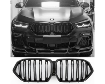 Prednja maska X6M dizajn (piano crna) / BMW X6 G06 (2018-2022), GCP-080601