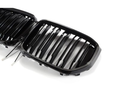Prednja maska XM dizajn + LED (piano crna) / BMW X5 G05 LCI (04.2023-), GCP-080581