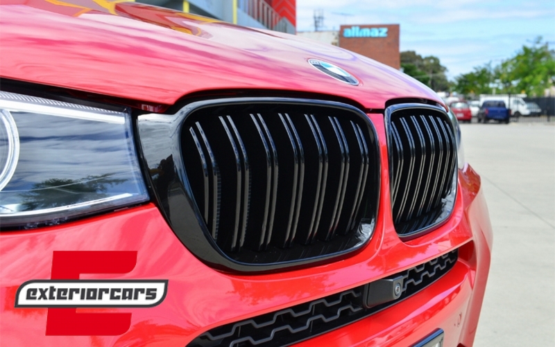 Prednja maska XM dizajn (piano crna) / BMW X3 F25 LCI (2014-2017) X4 F26, 40405