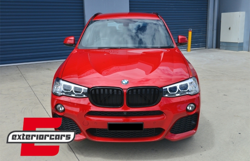 Prednja maska XM dizajn (piano crna) / BMW X3 F25 LCI (2014-2017) X4 F26, 40405