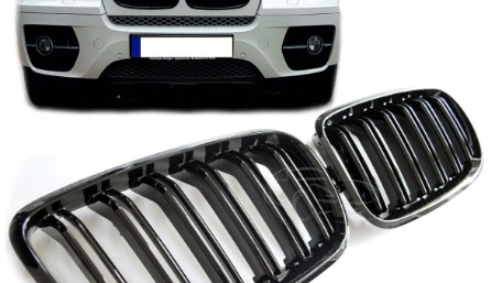 Prednja maska XM look (piano crna) / BMW X5 E70 X6 E71 (2007-2014), 5211096JOE