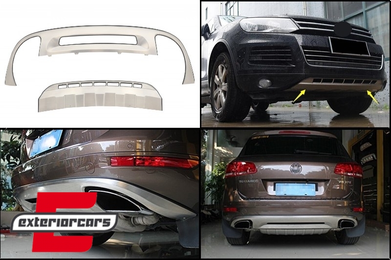 Prednja & stražnja zaštita branika (nehrđajući čelik) / VW Touareg 7P MK2 (2010-2014), SPVWT7P5