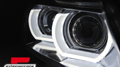 Prednja svjetla 3D Angel Eyes LED DRL Xenon (chrome) / BMW serije 3 E90 E91 LCI (2008-2011), LPBMM9