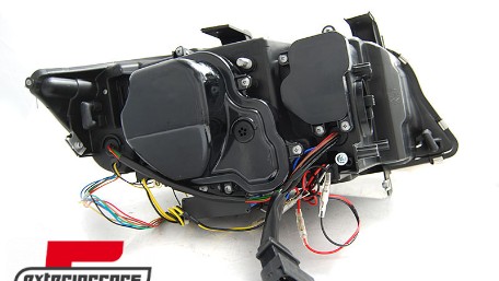 Prednja svjetla 3D Angel Eyes LED DRL Xenon (chrome) / BMW serije 3 E90 E91 LCI (2008-2011), LPBMM9