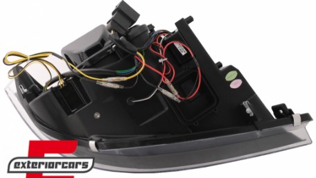 Prednja svjetla 3D Angel Eyes LED DRL Xenon (crna) / BMW serije 3 E90 E91 LCI (2008-2011), LPBML2