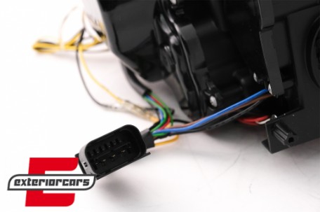 Prednja svjetla 3D Angel Eyes LED DRL Xenon (crna) / BMW serije 3 E90 E91 LCI (2008-2011), LPBML2