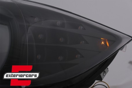 Prednja svjetla 3D Angel Eyes LED DRL Xenon (crna) / BMW serije 3 E90 E91 LCI (2008-2011), LPBMN0