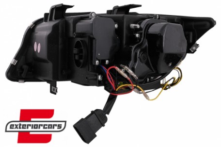 Prednja svjetla 3D Angel Eyes LED DRL Xenon (crna) / BMW serije 3 E90 E91 LCI (2008-2011), LPBMN0