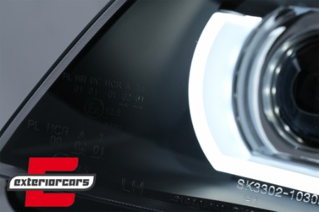Prednja svjetla 3D Angel Eyes LED DRL Xenon (crna) / BMW serije 3 E90 E91 LCI (2008-2011), LPBMN0