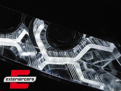 Prednja svjetla 3D Angel Eyes SEQ žmigavci XENON (chrome) / BMW Z4 E89 (2009-2013), LPBML3