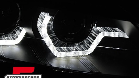 Prednja svjetla 3D Angel Eyes SEQ žmigavci XENON (crna) / BMW Z4 E89 (2009-2013), LPBML4