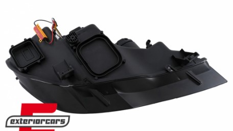Prednja svjetla 3D Angel Eyes TubeLight DRL (crna) / BMW X5 E70 (2007-2013), LPBMG9