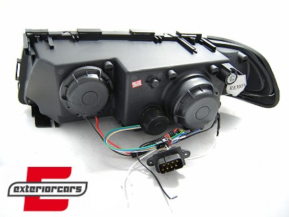 Prednja svjetla 3D LED Angel Eyes (crna) / BMW serije 7 E38 (1994-1998), LPBML6