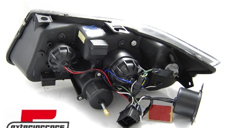Prednja svjetla 3D LED Angel Eyes LED žmigavci (chrome) / BMW serije 3 E90 limuzina E91 karavan (03.2005-08.2008), LPBMK7