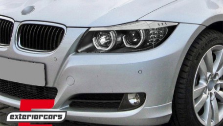 Prednja svjetla 3D LED Angel Eyes LED žmigavci (crna) / BMW serije 3 E90 limuzina E91 karavan (03.2005-08.2008), LPBMK8