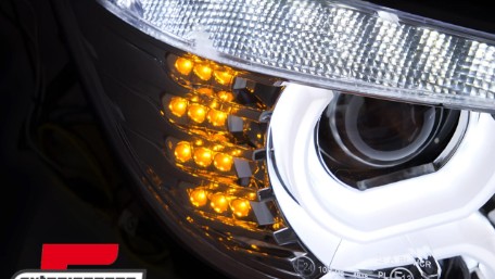 Prednja svjetla 3D LED Angel Eyes U-dizajn (chrome) / BMW serije 3 F30 F31 limuzina karavan (10.2011-05.2015), LPBMI9