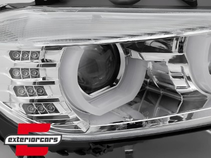 Prednja svjetla 3D LED Angel Eyes U-dizajn Xenon (chrome) / BMW serije 3 F30 F31 limuzina karavan (10.2011-05.2015), LPBML7