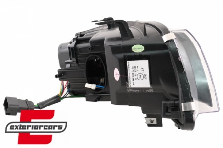 Prednja svjetla 3D LED Angel Eyes U-dizajn Xenon (crna) / BMW serije 3 E90 limuzina E91 karavan (03.2005-08.2008), LPBMI6