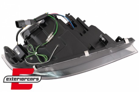 Prednja svjetla 3D LED Angel Eyes U-dizajn Xenon (crna) / BMW serije 3 E90 limuzina E91 karavan (03.2005-08.2008), LPBMI6