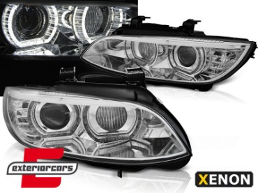 Prednja svjetla 3D LED Angel Eyes Xenon (chrome) / BMW serije 3 E92 E93 (2006-2010), LPBMJ2