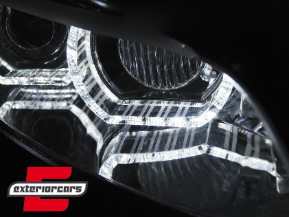 Prednja svjetla 3D LED Angel Eyes Xenon (chrome) / BMW serije 3 E92 E93 (2006-2010), LPBMJ2